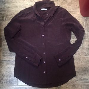 Equipment Brown Button-Down Shirt